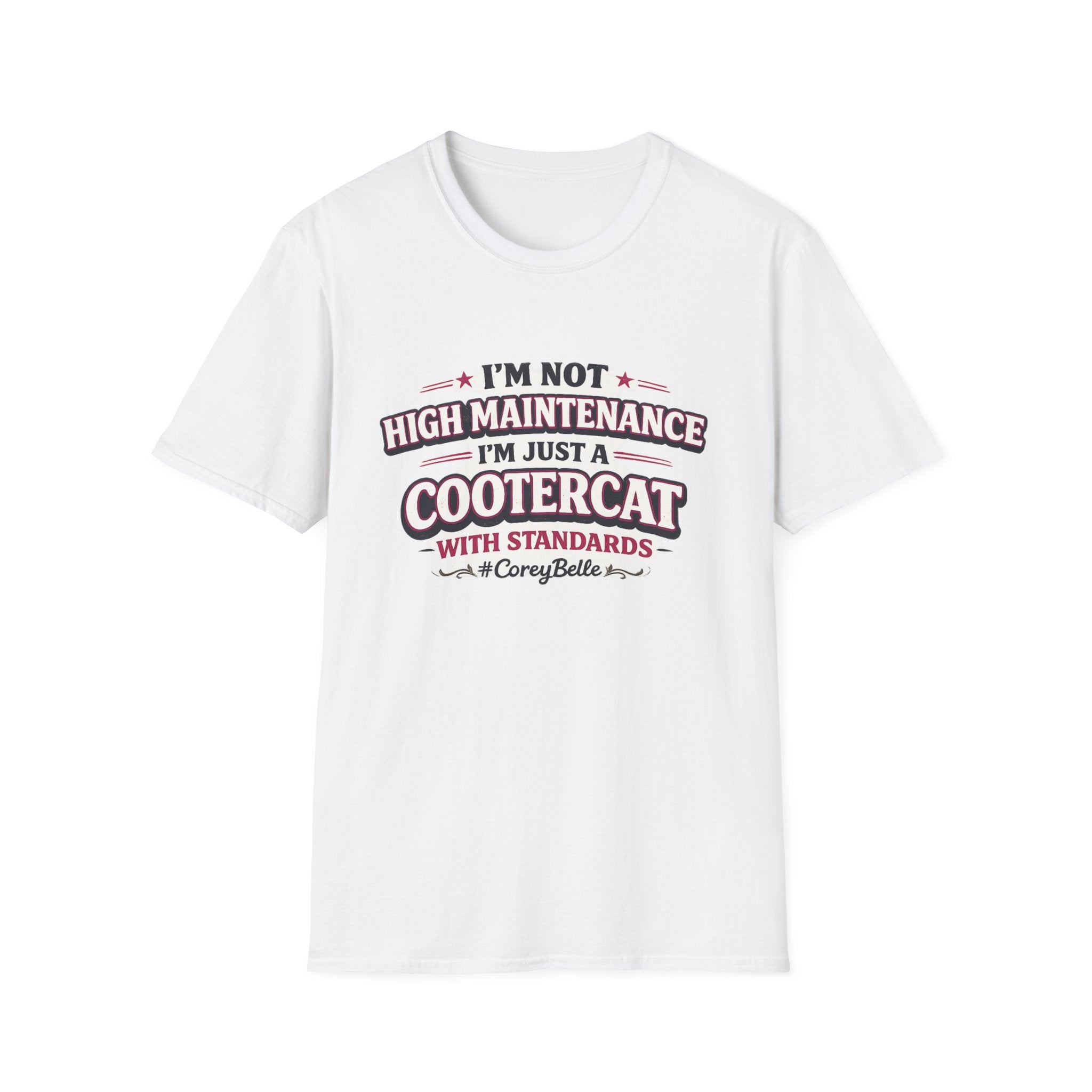 COOTERCAT With Standards T-Shirt | Funny Conversation Graphic Tee