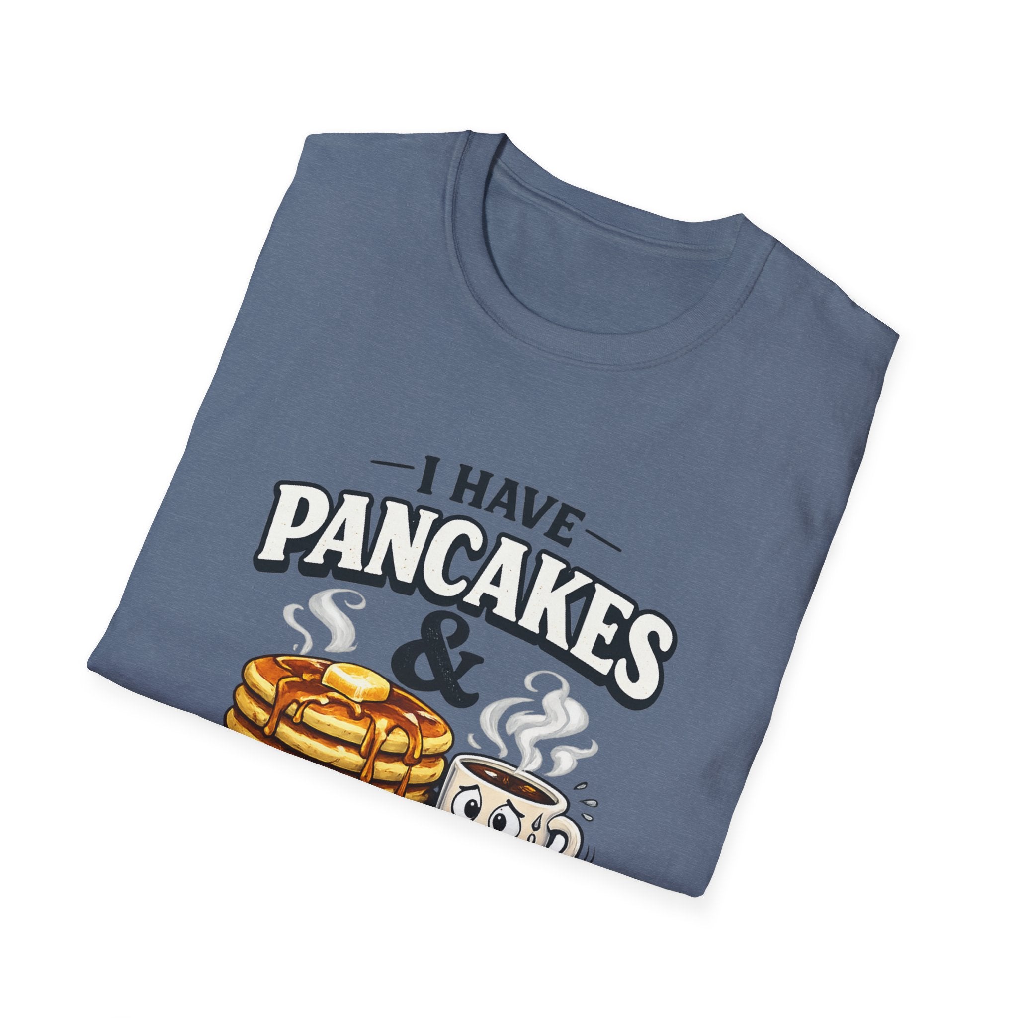 CoreyBelle Pancakes & Panic Attacks T-Shirt | Funny Conversation Graphic Tee