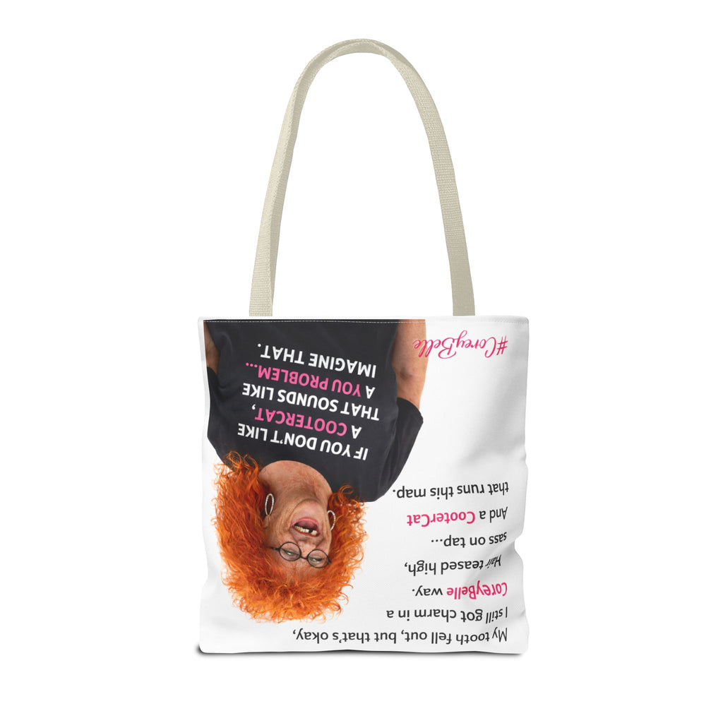 CoreyBelle Tote Bag — Funny Quote All-Over Print Gift Tote