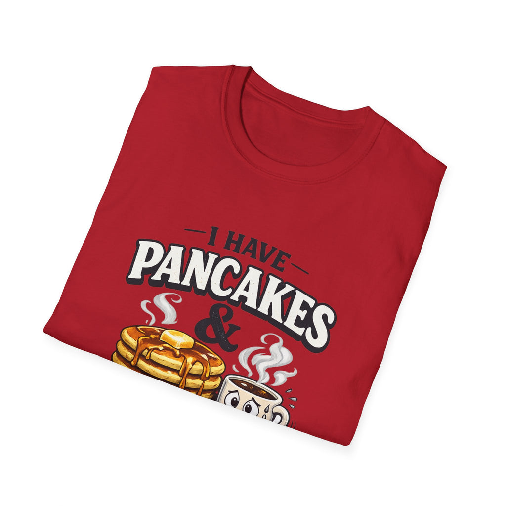 CoreyBelle Pancakes & Panic Attacks T-Shirt | Funny Conversation Graphic Tee