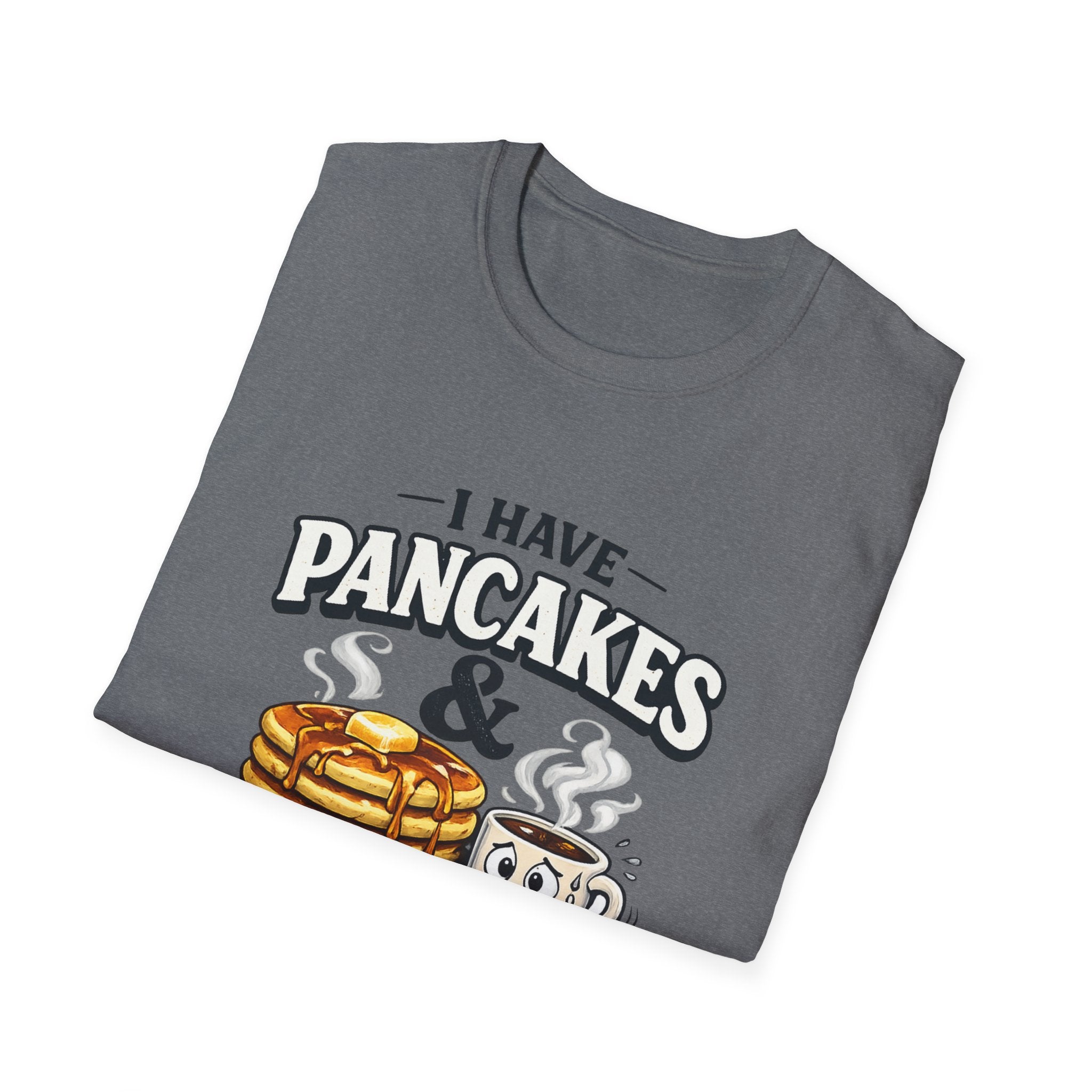 CoreyBelle Pancakes & Panic Attacks T-Shirt | Funny Conversation Graphic Tee
