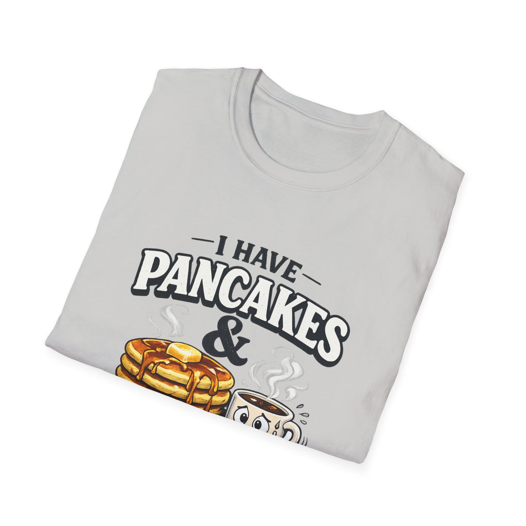 CoreyBelle Pancakes & Panic Attacks T-Shirt | Funny Conversation Graphic Tee