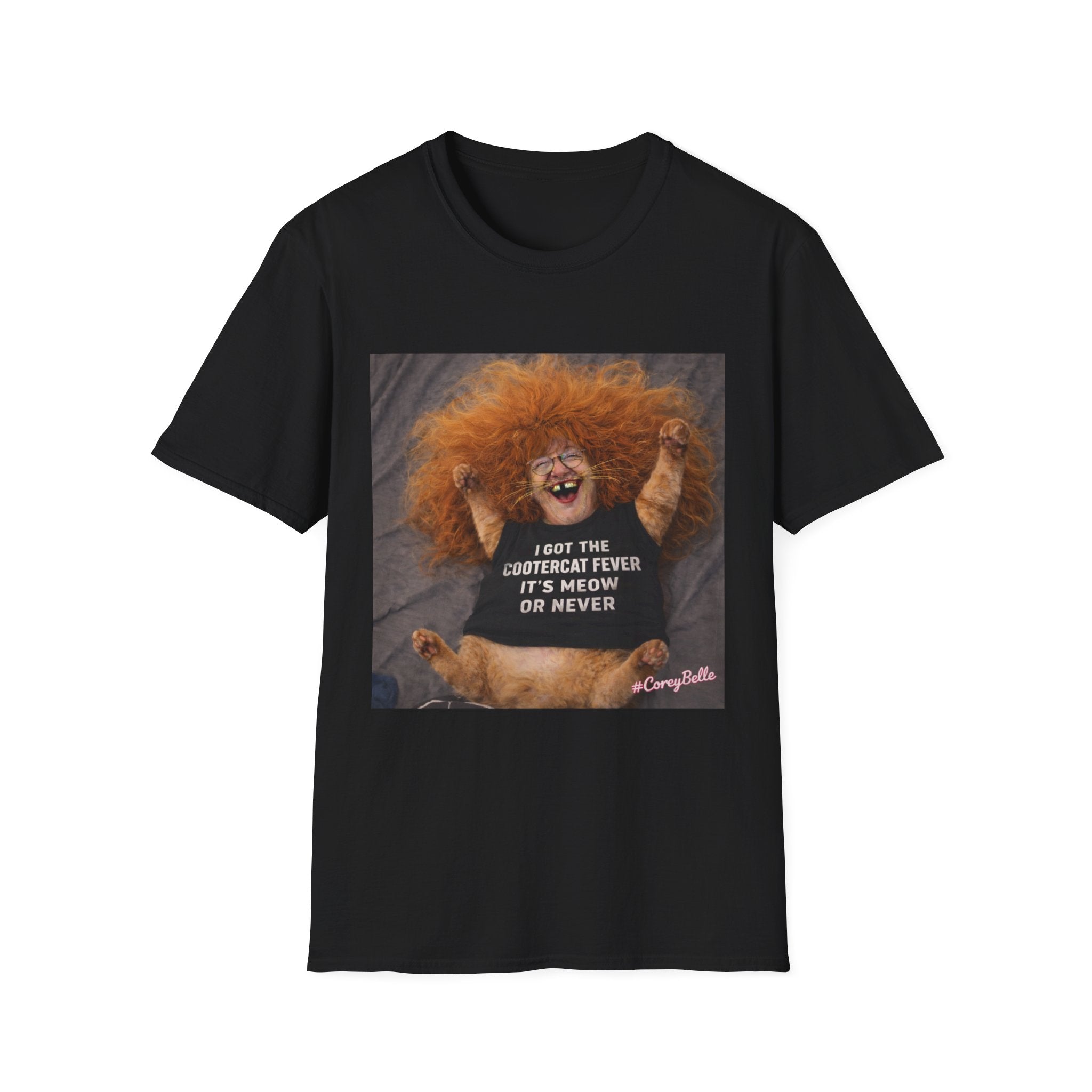 CoreyBelle “Meow Or Never” T-Shirt | Funny Conversation Graphic Tee