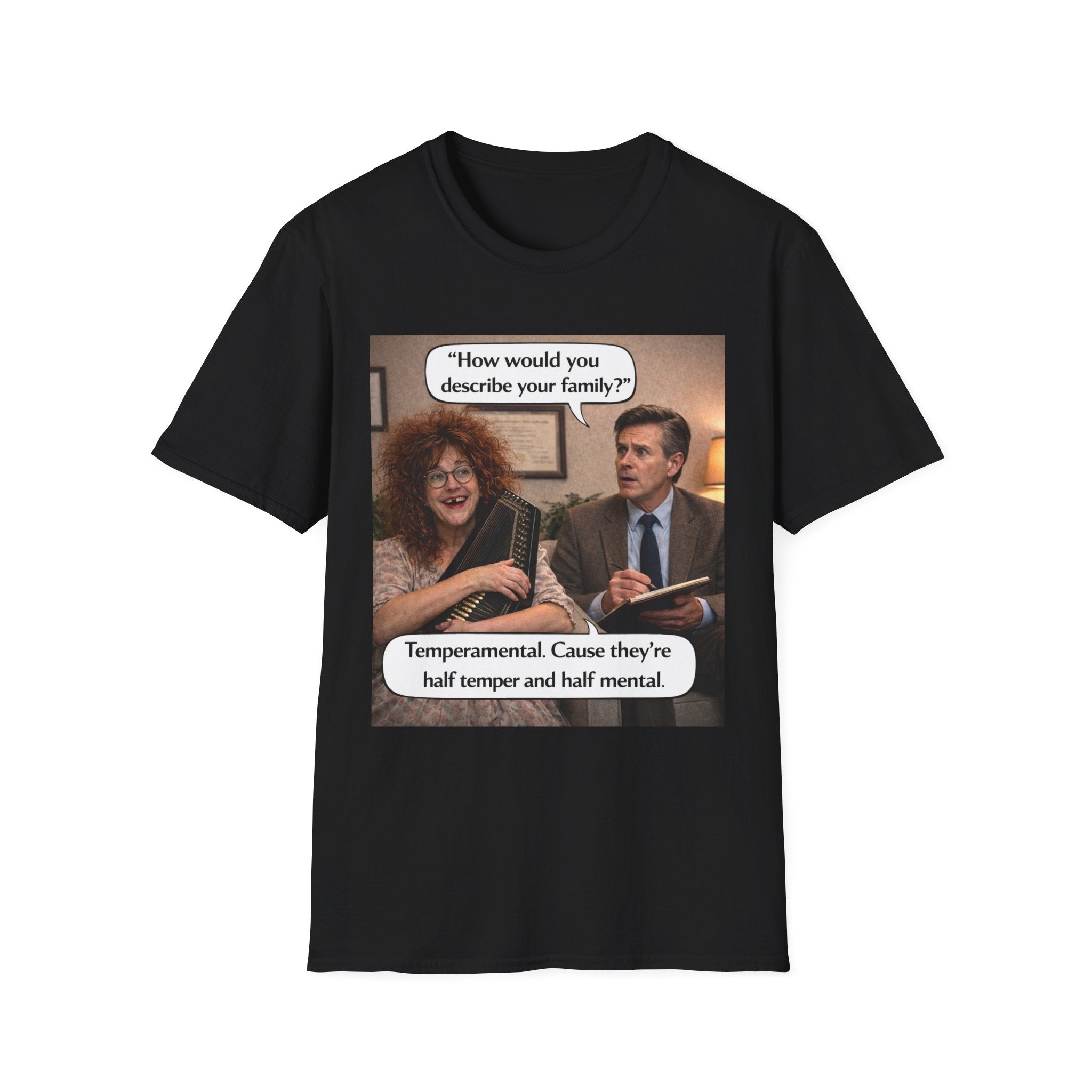 CoreyBelle Half Mental T-Shirt | Funny Conversation Graphic Tee