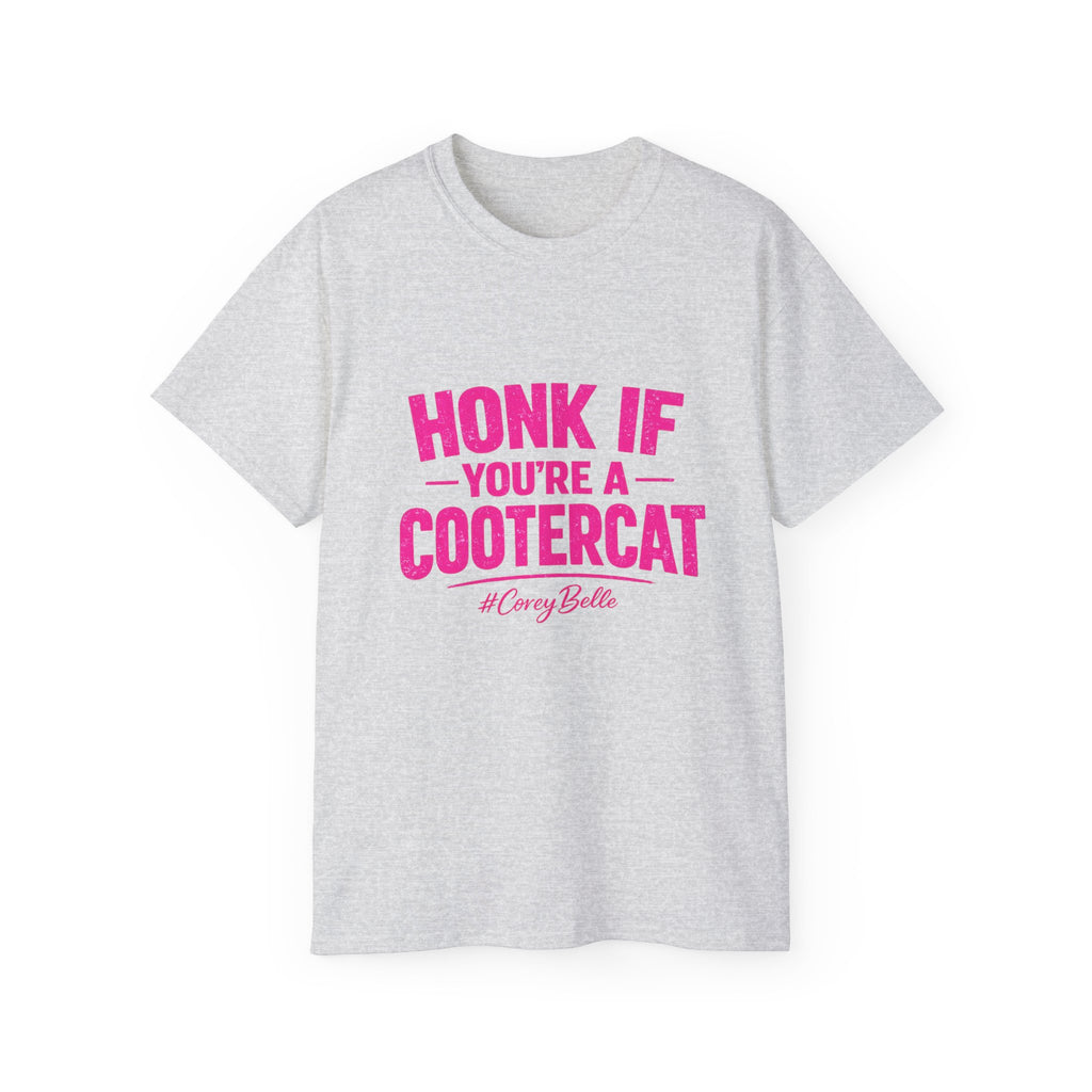 Honk If You're a Cootercat Tee – Funny CoreyBelle T-Shirt